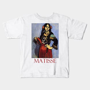 Spanish Dancer with Tambourine by Henri Matisse Kids T-Shirt